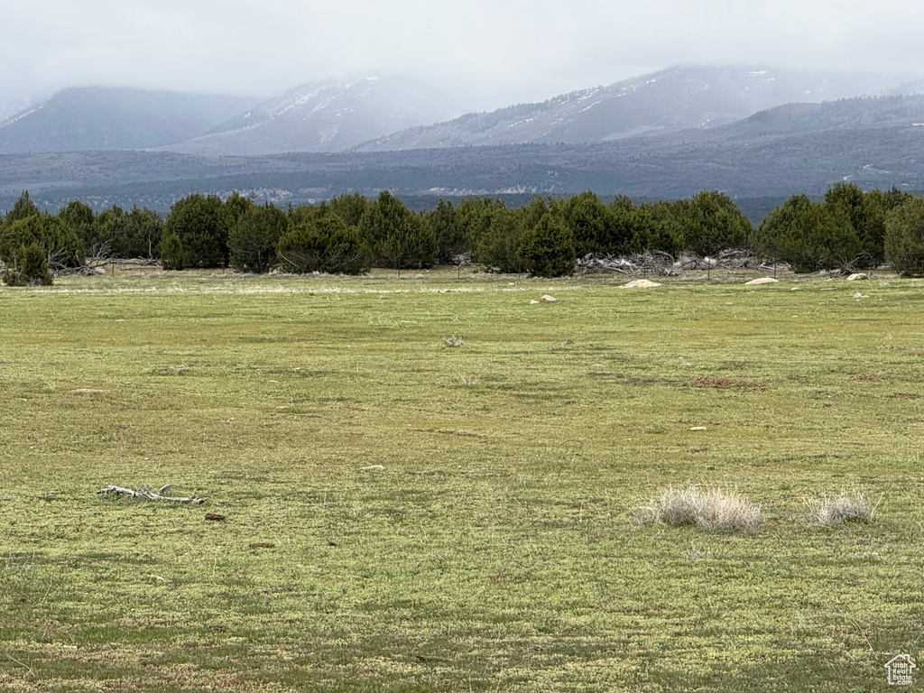 Mountain view with a rural view