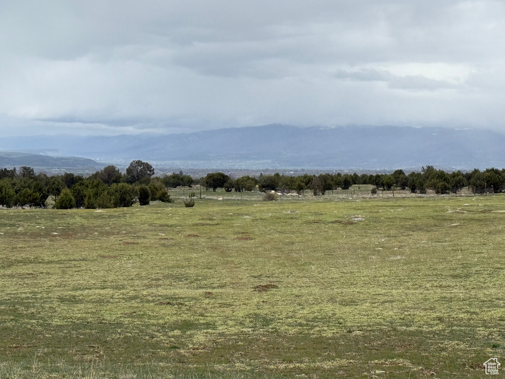 Mountain view with a rural view