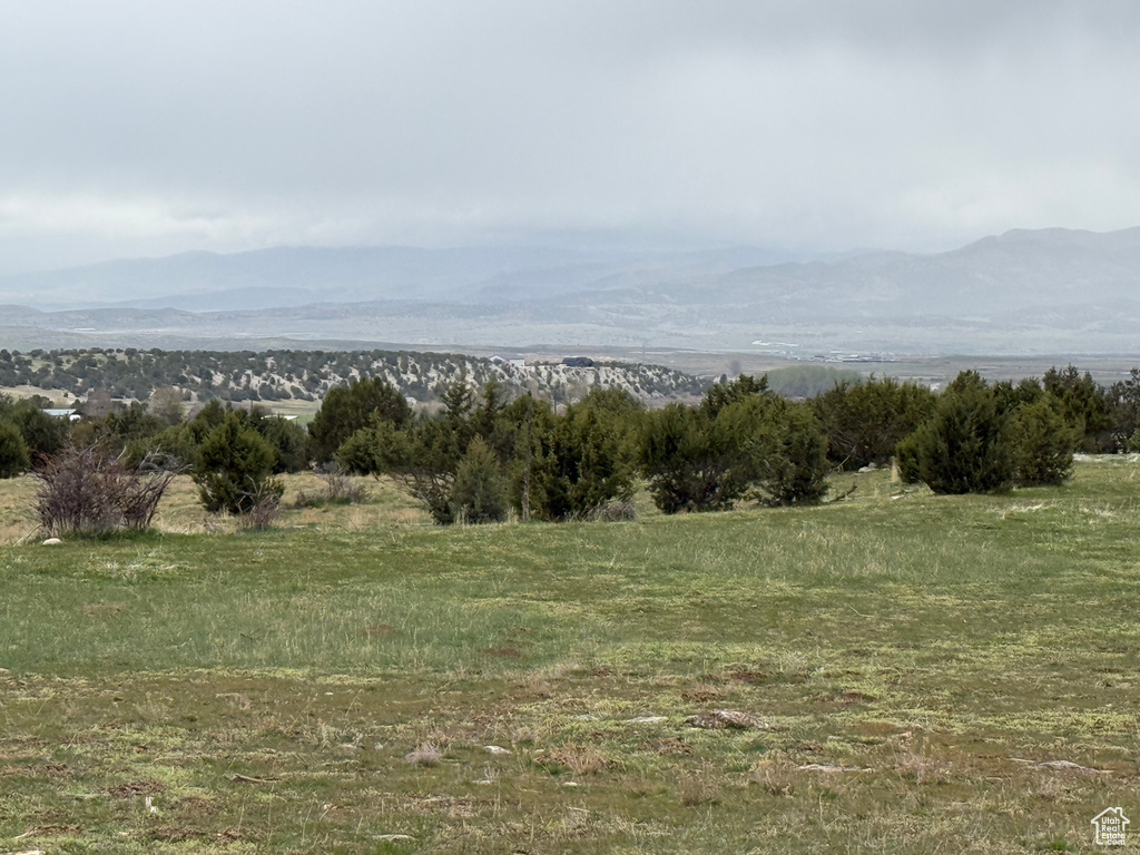 Mountain view with a rural view