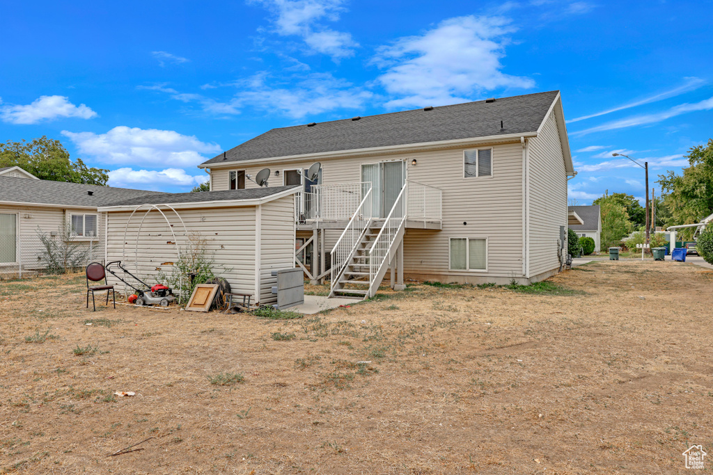 Back of property with stairway