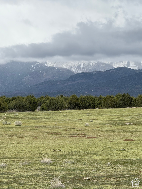 Mountain view with a rural view