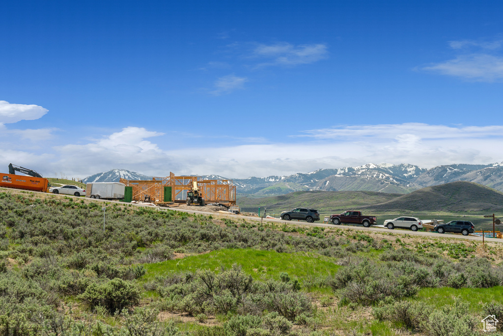 View of mountain backdrop