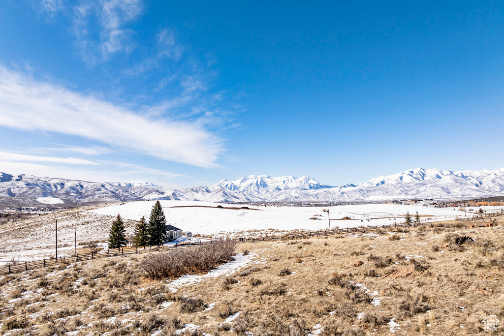 View of mountain backdrop