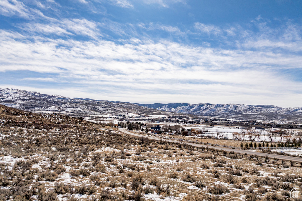 View of mountain background
