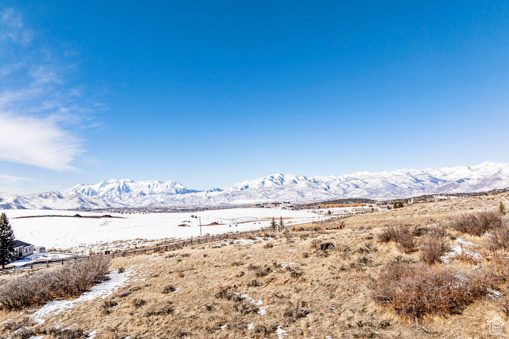 View of mountain background