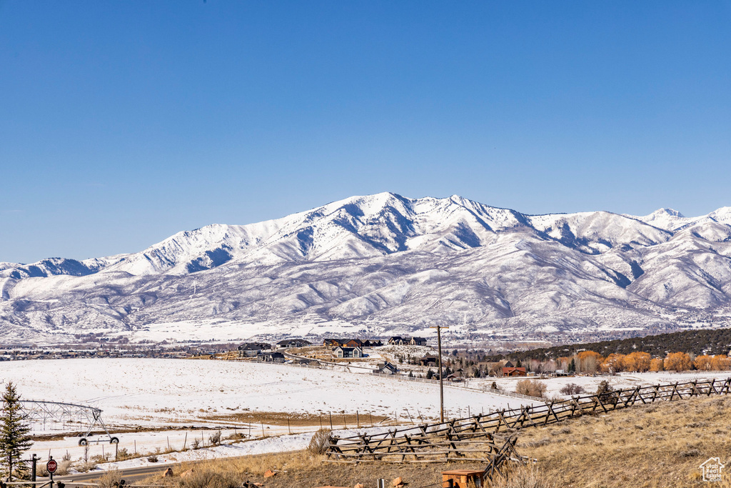 View of mountain background