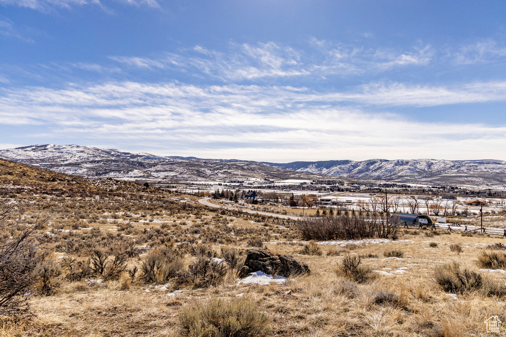 View of mountain background