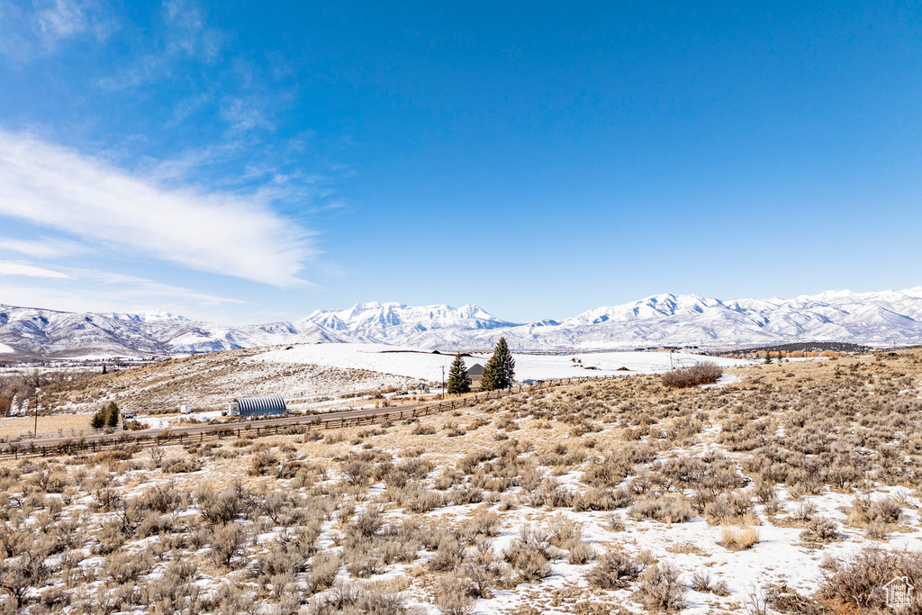 View of mountain background