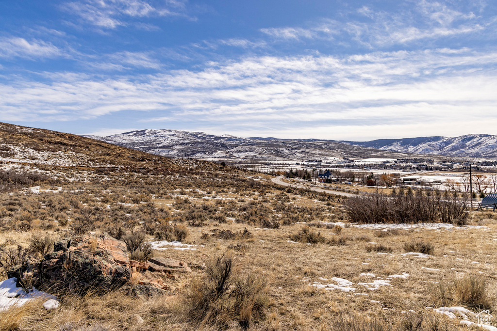 View of mountain background