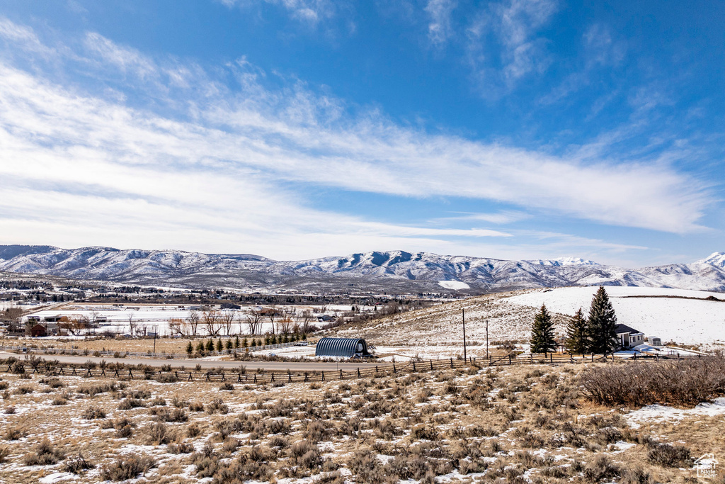 View of mountain background