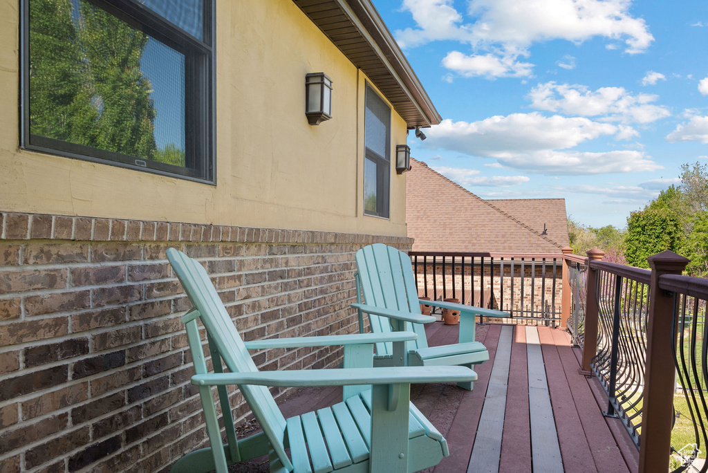 View of wooden terrace