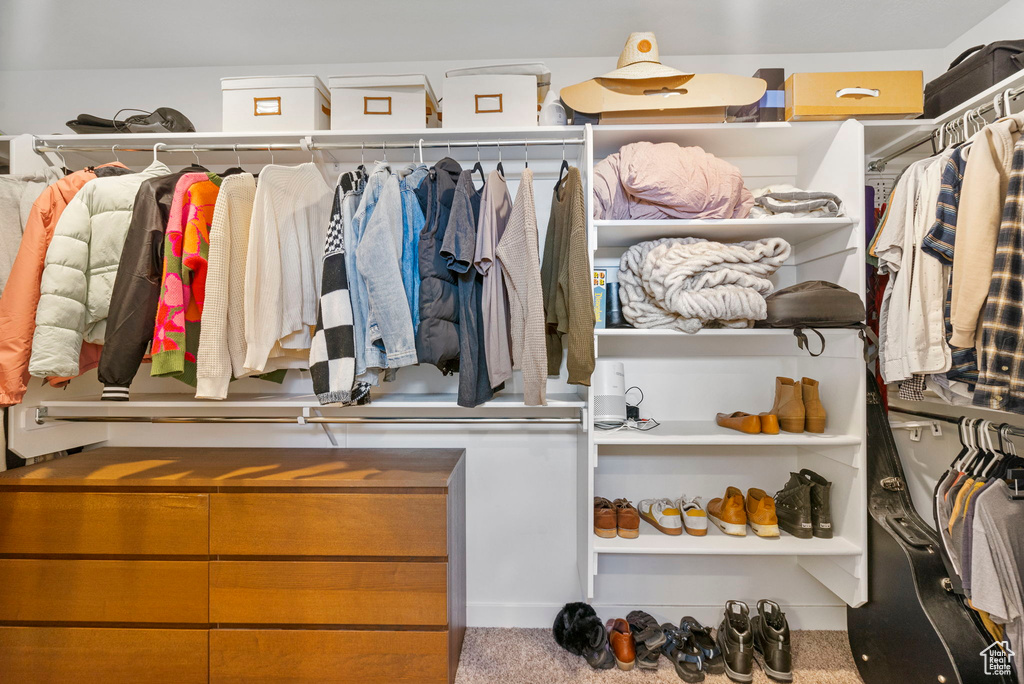 View of spacious closet