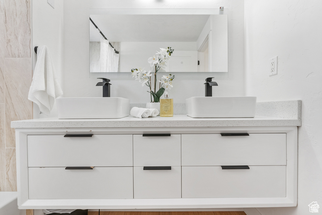 Bathroom with double vanity