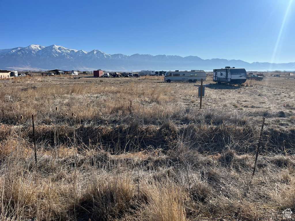 View of mountain feature with a rural view