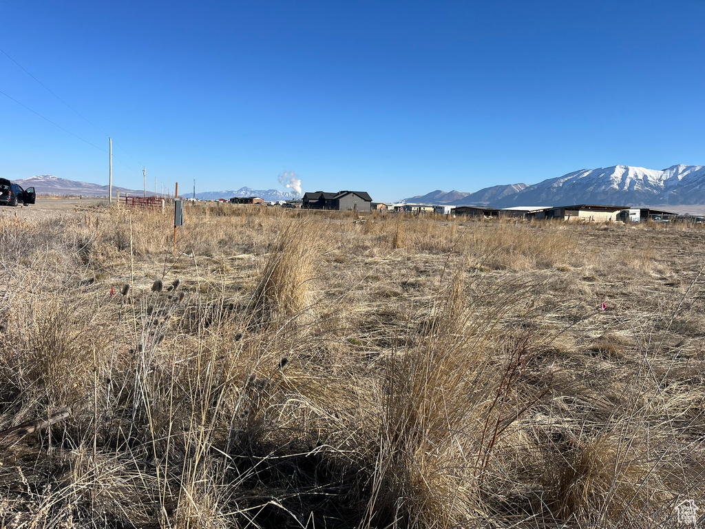 Mountain view featuring a rural view