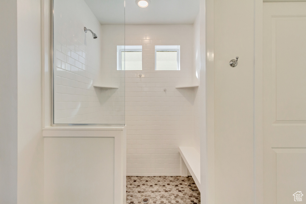 Full bath featuring walk in shower
