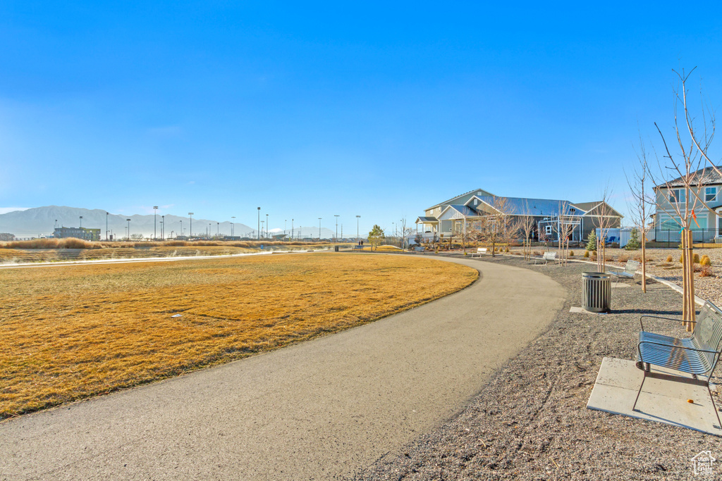 View of property\'s community with a mountain view
