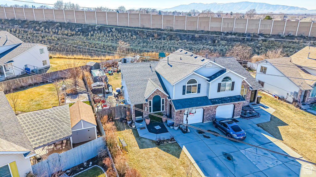 Drone / aerial view featuring a residential view