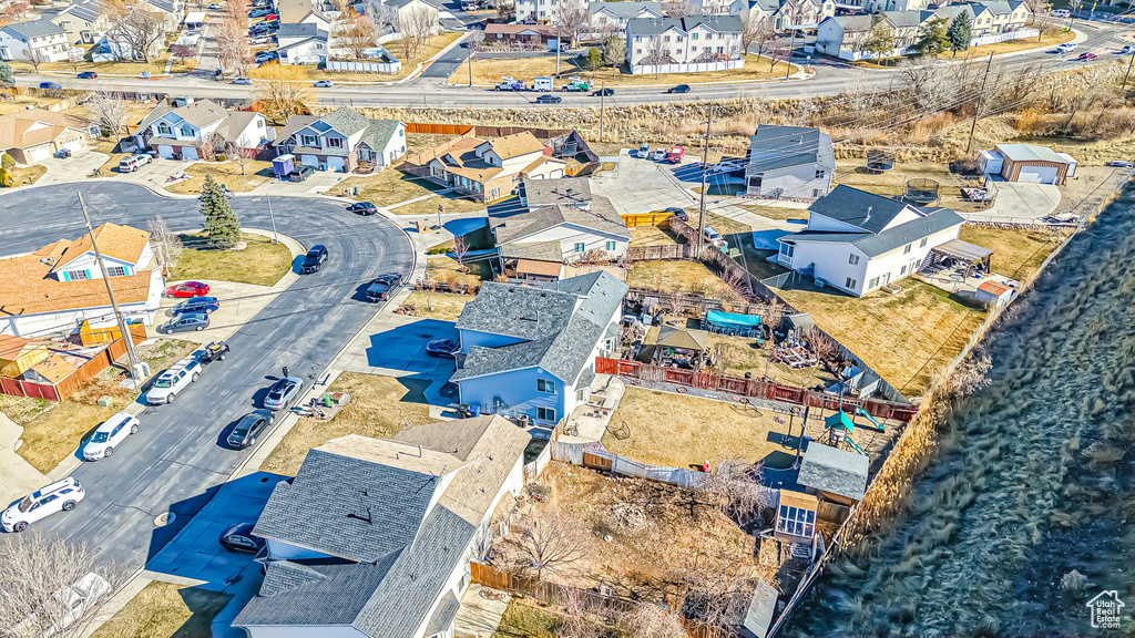 Drone / aerial view featuring a residential view