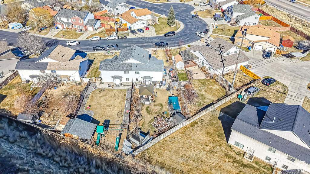 Drone / aerial view featuring a residential view