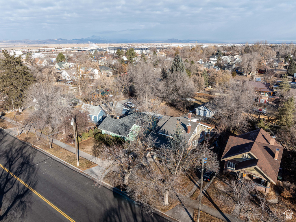 Bird\'s eye view featuring a residential view