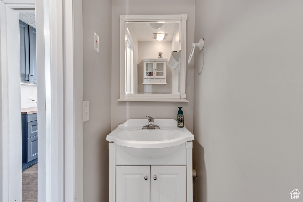 Bathroom featuring vanity