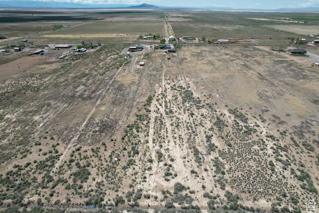 Aerial view with a mountain view and a rural view