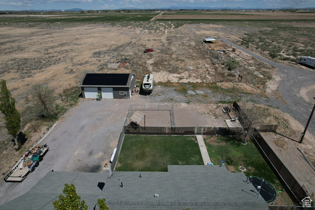 Bird's eye view featuring a rural view