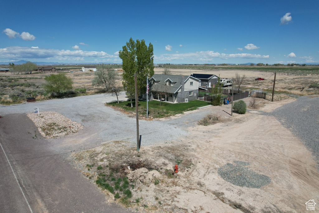 Bird's eye view featuring a rural view