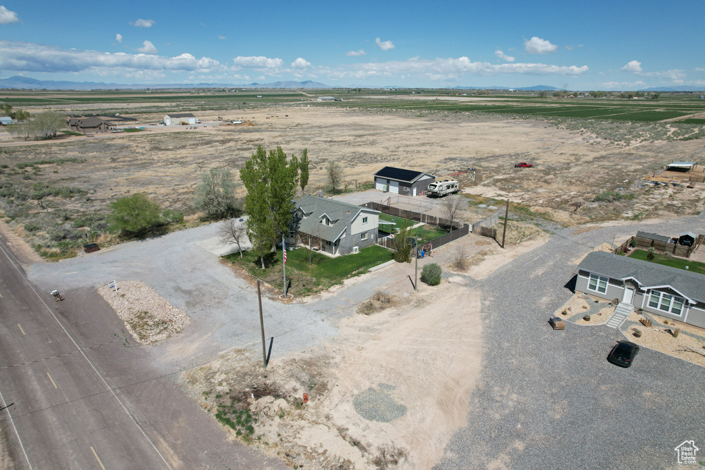 Bird's eye view featuring a rural view