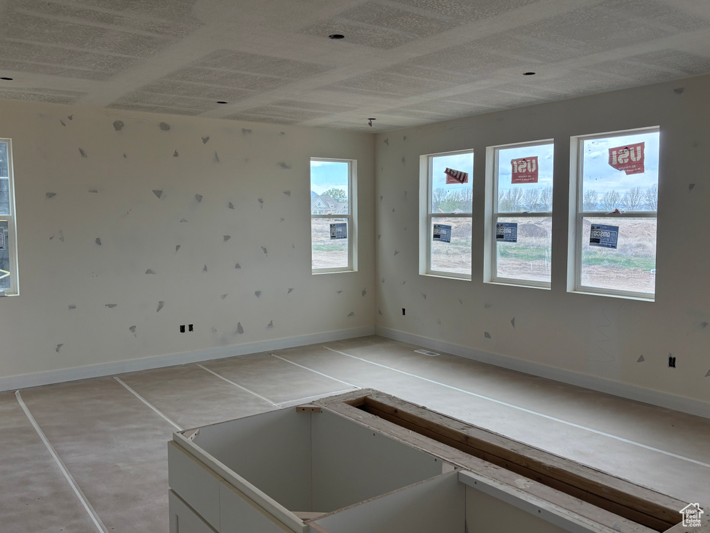 Empty room with baseboards