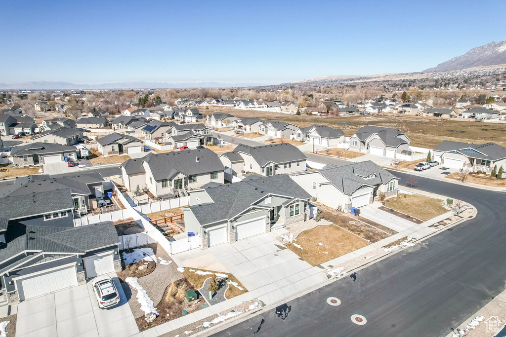 Bird\'s eye view with a residential view