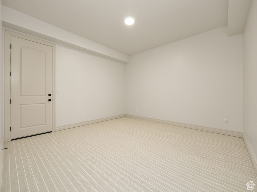 Empty room with baseboards