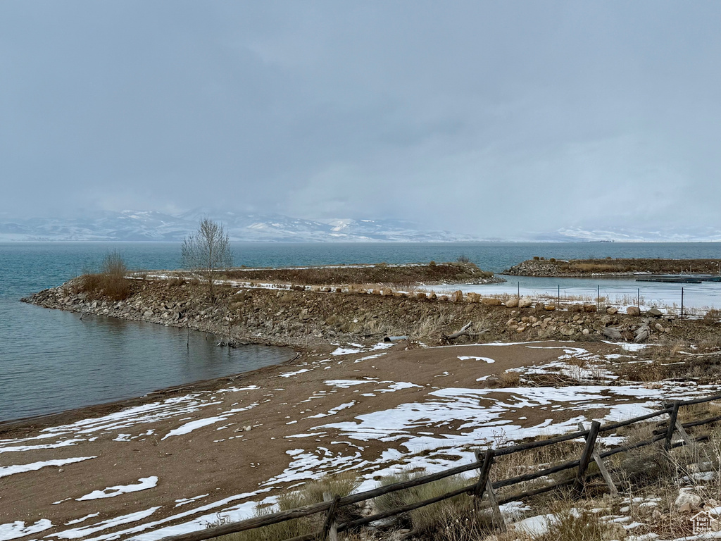 Property view of water featuring a mountain view