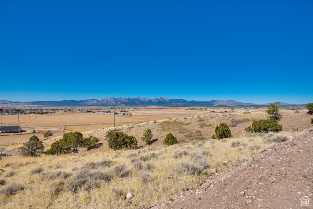Mountain view featuring a rural view