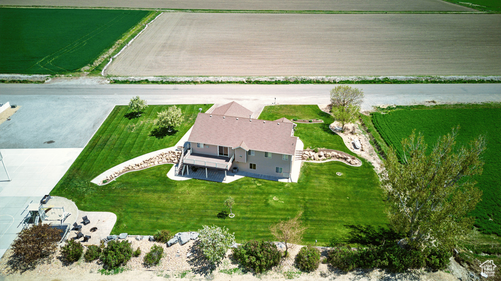Drone / aerial view with a rural view