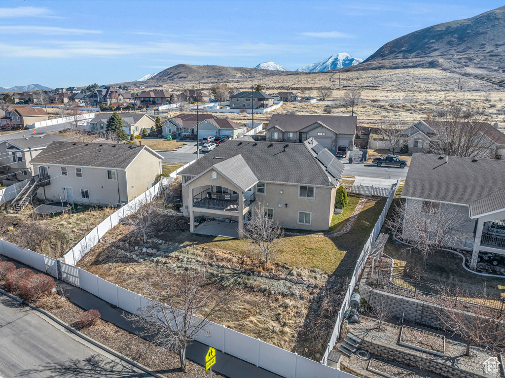 Mountain view with a residential view