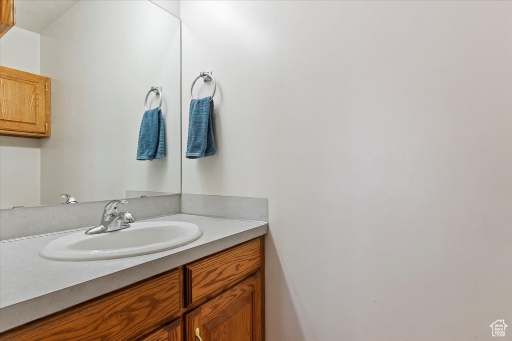 Bathroom featuring vanity