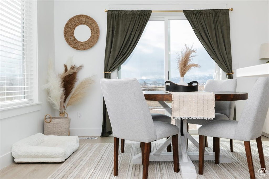 Dining area featuring baseboards