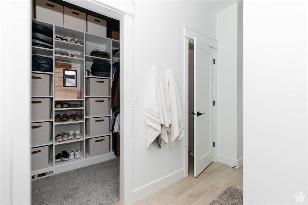 Closet with visible vents