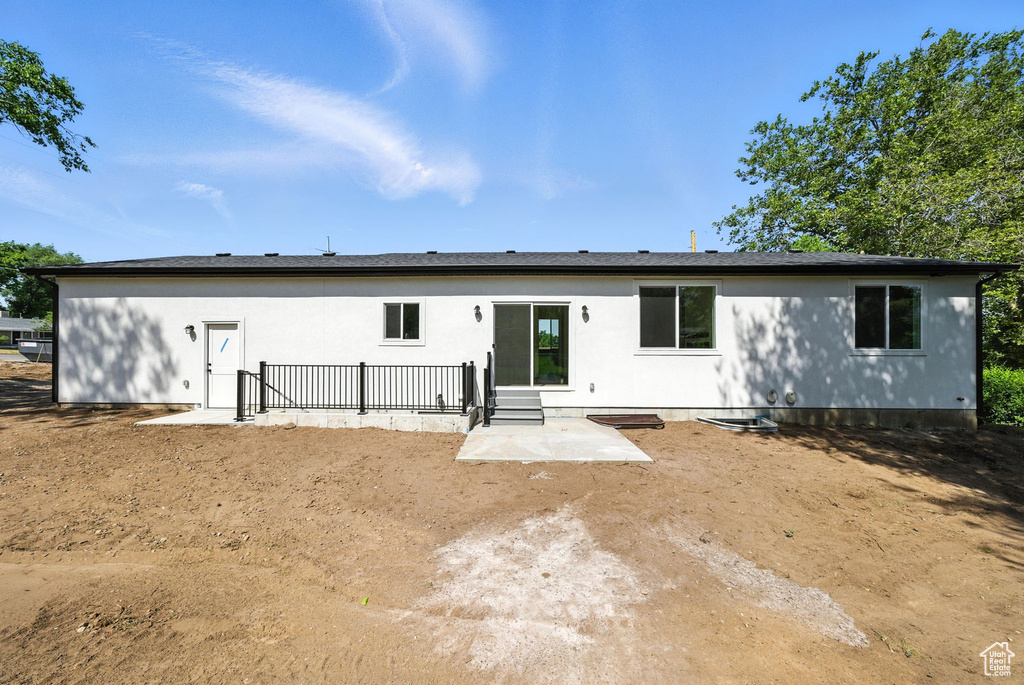 Rear view of house