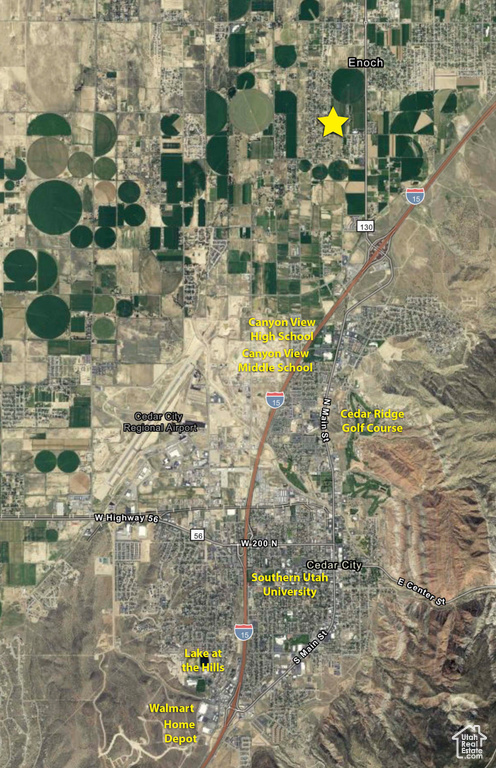 Aerial overview of property\'s location