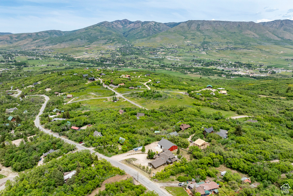 Aerial view of mountains