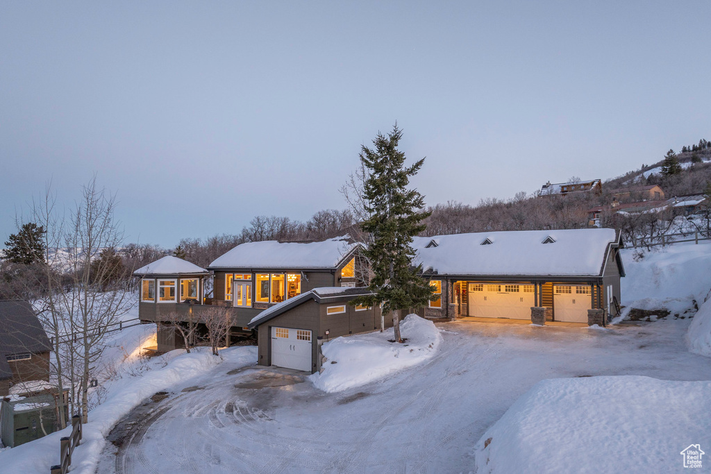 View of rustic home