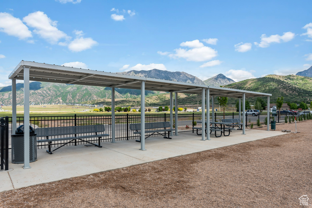 View of community featuring a mountain view