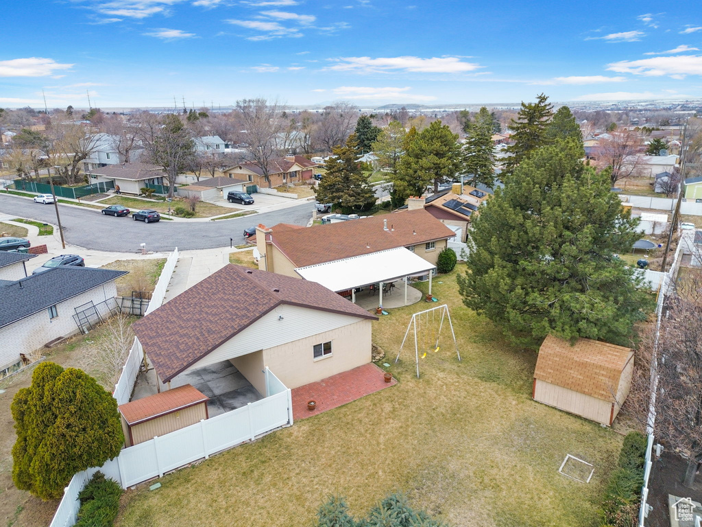 Drone / aerial view featuring a residential view