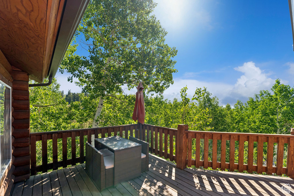 View of deck