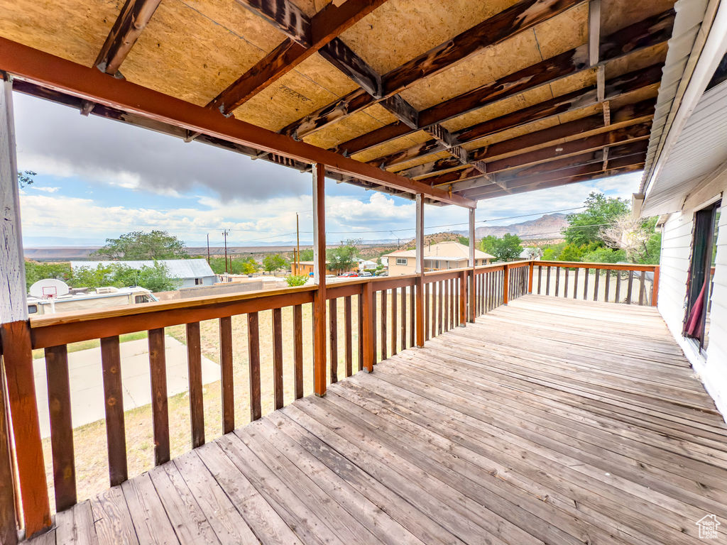 View of deck