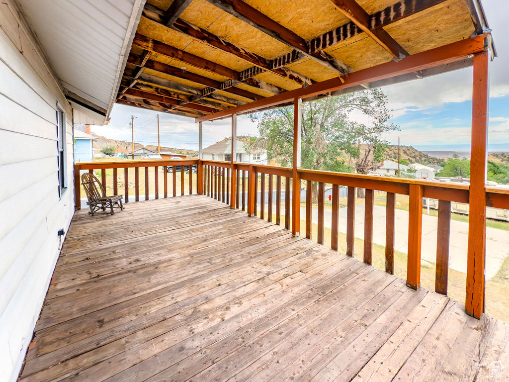 View of deck