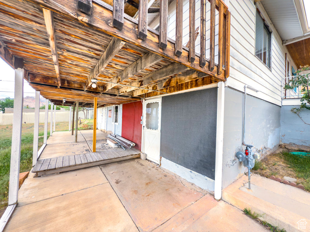 View of patio
